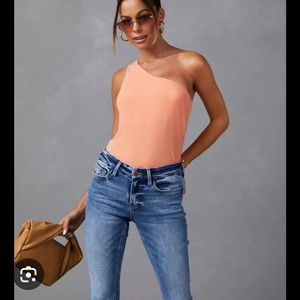 Vici Carlotta one shoulder bodysuit nwt
